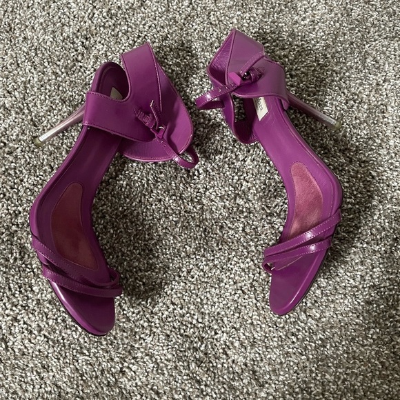 Max Mara Purple Stiletto Heels Size 37.5 - Picture 9 of 10